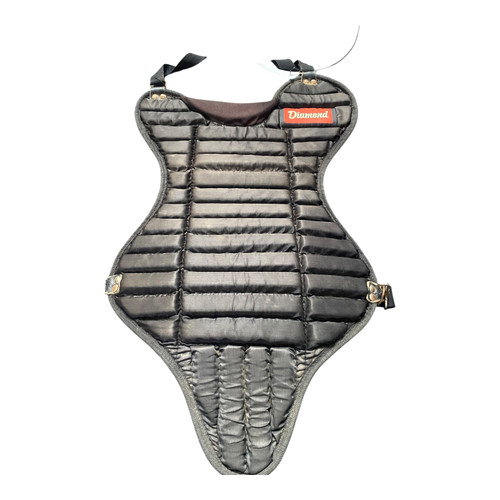 Vist Large View of Product Image Which is Used Diamond Catchers Chest Protector Black Youth
