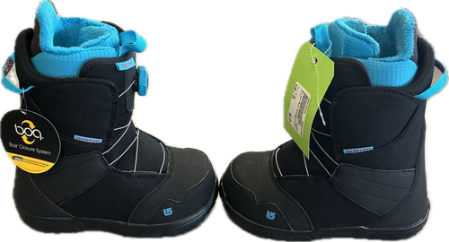 Used Burton ZIPLINE Boys Snowboard Boots Black Junior 04 11897-S000149734 Vist Large View of Product Image Which is Used Burton ZIPLINE Boys Snowboard Boots Black Junior 04