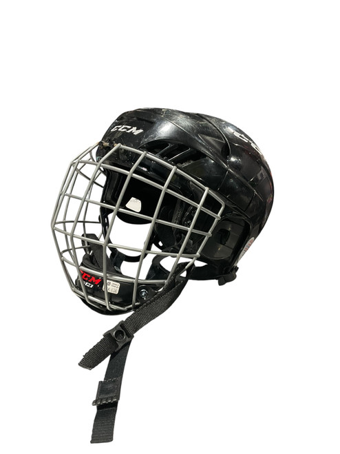Vist Large View of Product Image Which is Used CCM FL40 Helmet Cage Combo Black MD