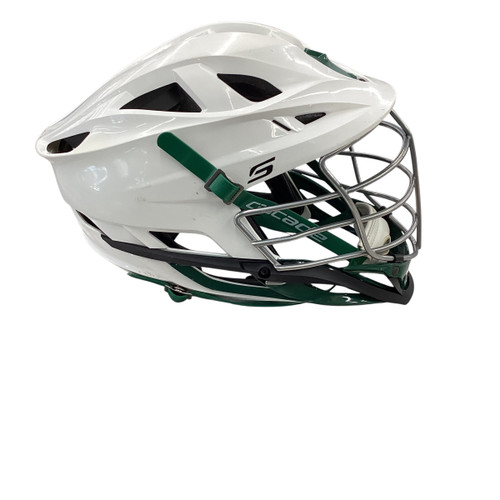 Vist Large View of Product Image Which is Used Cascade S Lacrosse Helmet White LG