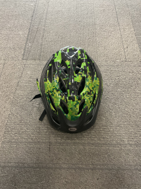 Vist Large View of Product Image Which is Used Bell CAMO/GREY HELMET Bike Helmet Green MD