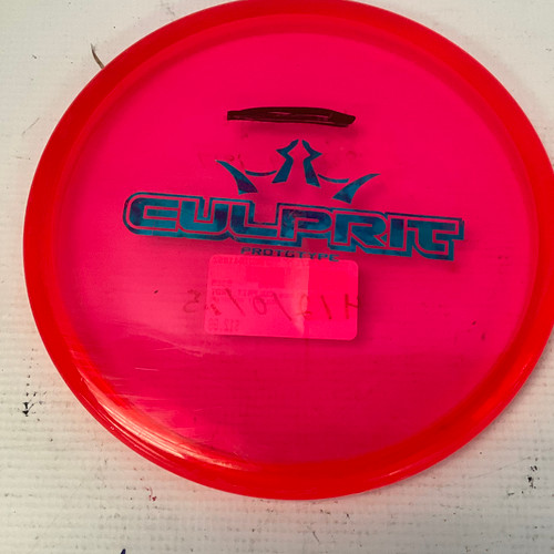 Vist Large View of Product Image Which is Used Dynamic Discs CULPRIT PROTOTYPE Disc Golf Mid Range Red