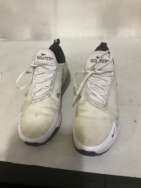 Vist Large View of Product Image Which is Used Nike Mens Golf Shoes White Senior 8