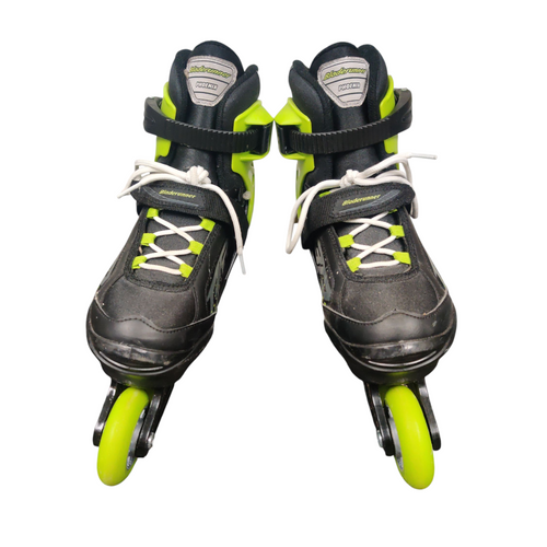Vist Large View of Product Image Which is Used Bladerunner PHOENIX Senior Rec Fitness Skates Green Adjustable 5-8