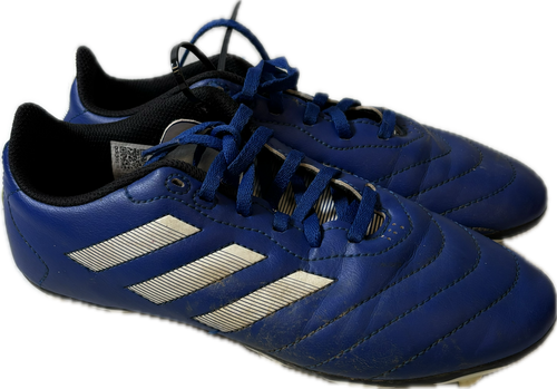 Vist Large View of Product Image Which is Used Adidas Soccer Cleats Royal Blue Junior 04