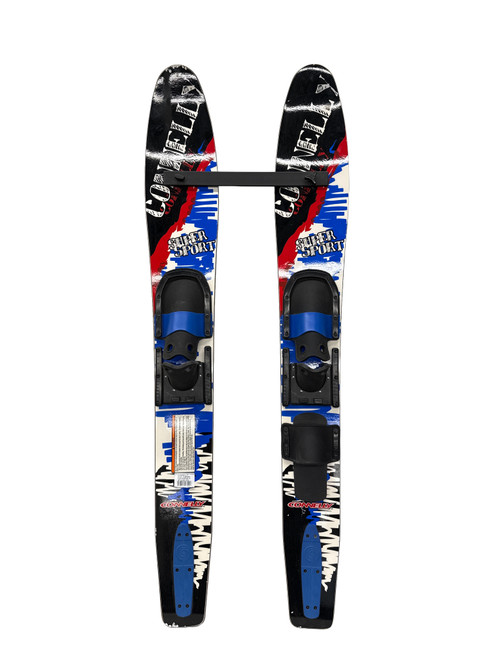 Vist Large View of Product Image Which is Used Connely CADET Pair of Skis Royal Blue 54"