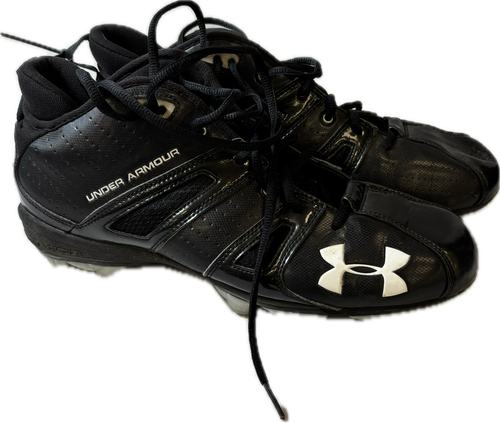 Vist Large View of Product Image Which is Used Under Armour Adult FB Cleats Black Senior 11
