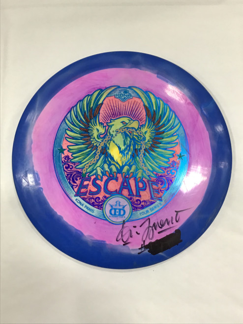 Vist Large View of Product Image Which is Used Dynamic Discs FUZION ESCAPE Disc Golf Driver Royal Blue 175g