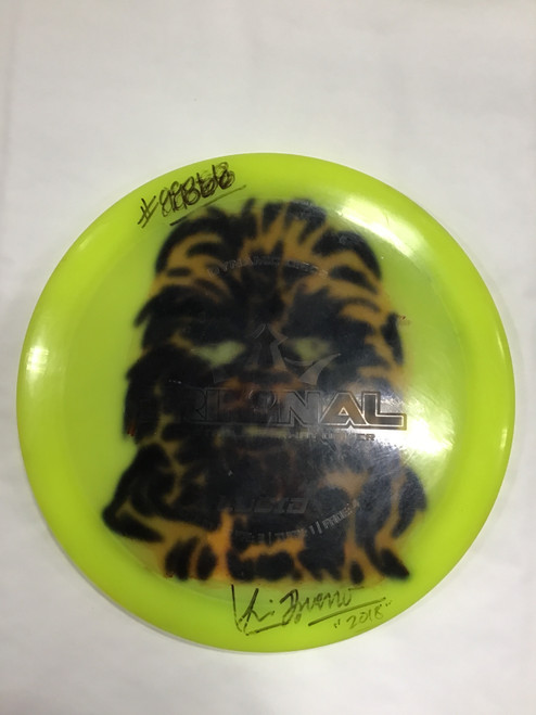 Vist Large View of Product Image Which is Used Dynamic Discs LUCID CRIMINAL Disc Golf Driver Yellow 168g