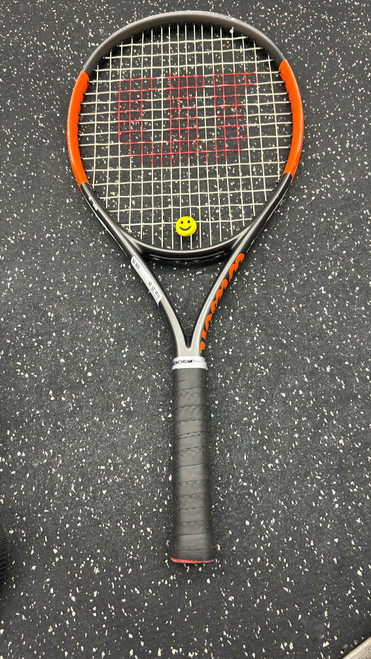 Vist Large View of Product Image Which is Used Wilson BURN JR 25S Junior Tennis Racquet Grey 25"