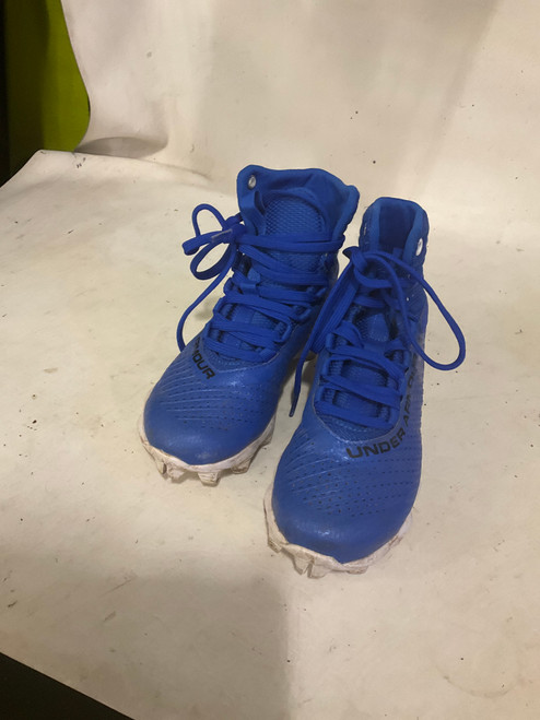 Vist Large View of Product Image Which is Used Under Armour Jr FB Cleats Royal Blue Junior 01.5