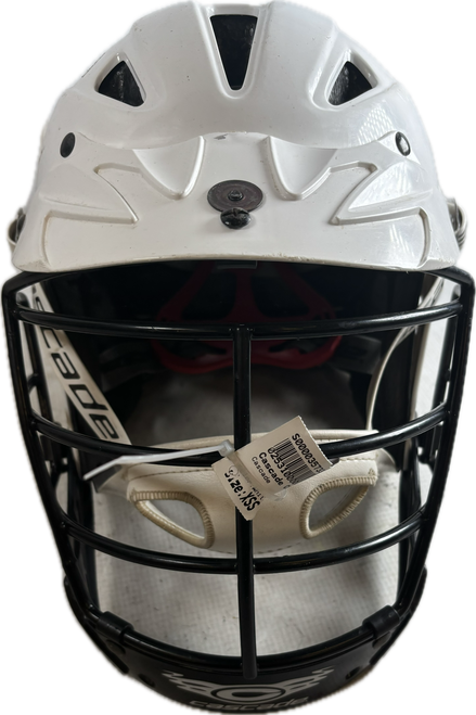 Vist Large View of Product Image Which is Used Cascade CLH2 Lacrosse Helmet White XS/S