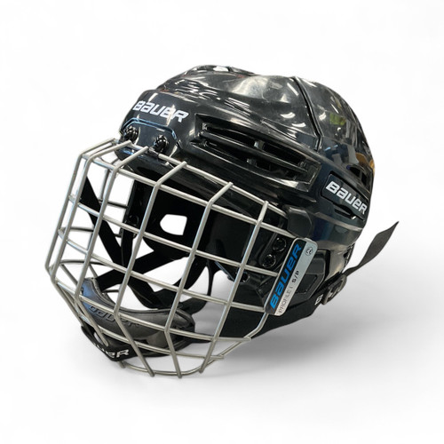 Vist Large View of Product Image Which is Used Bauer IMS5.0 S Helmet Cage Combo Black SM