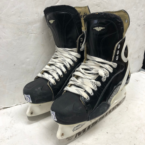 Vist Large View of Product Image Which is Used Mission AMP 6 Senior Hockey Skate Black Senior 11