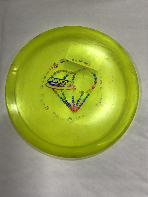 Vist Large View of Product Image Which is Used Innova CHAMPION LEOPARD Disc Golf Driver Yellow 175g