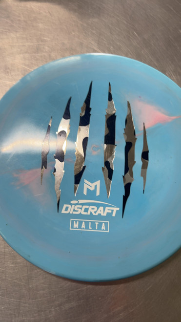 Vist Large View of Product Image Which is Used Discraft MALTA Disc Golf Driver Royal Blue