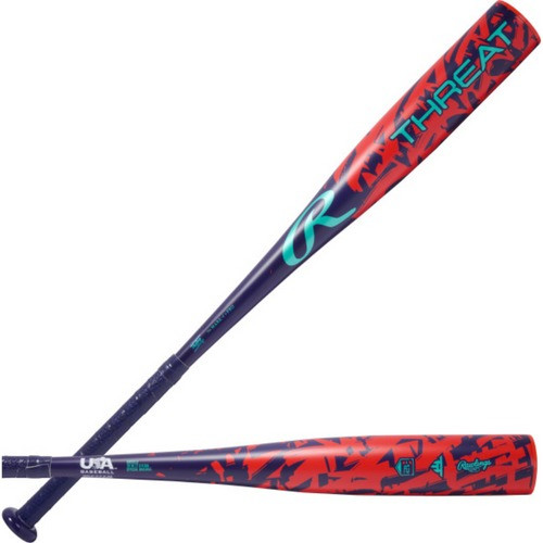 Vist Large View of Product Image Which is New 2026 Rawlings Threat RUS6T12 27" 15oz USA 2 5/8" Barrel -12 Baseball Bat 27/15 
