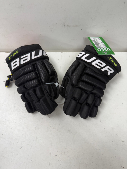 Vist Large View of Product Image Which is Used Bauer VAPOR X TEND Youth Gloves Black 8-10”