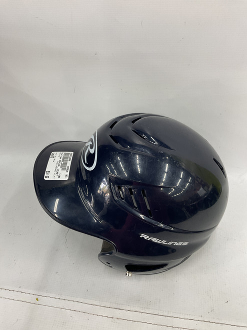 Vist Large View of Product Image Which is Used Rawlings BASEBALL HELMET Batting Helmet No Mask Navy Blue MD