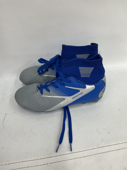 Vist Large View of Product Image Which is Used Soccer Indoor Shoes Royal Blue Junior 05