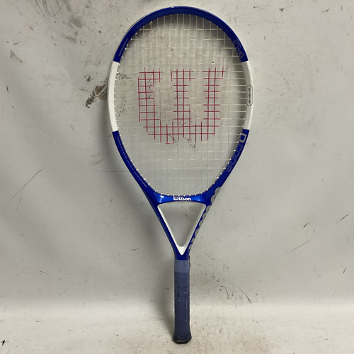 Vist Large View of Product Image Which is Used Wilson NCODE N4 Adult Tennis Racquet Royal Blue 4 1/4"