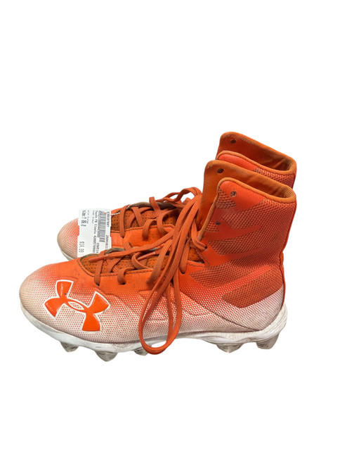 Vist Large View of Product Image Which is Used Under Armour Youth FB Cleats Orange Youth 06.0