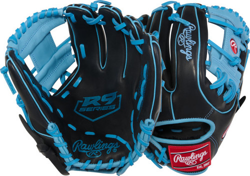 Vist Large View of Product Image Which is Rawlings R9 Fielders Glove 11.5" RHT #R9314-2BCB