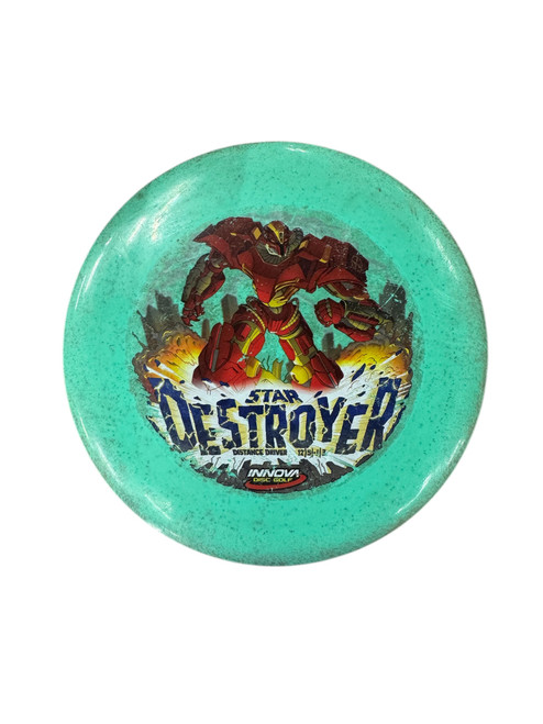 Vist Large View of Product Image Which is Used Innova STAR DESTROYER Disc Golf Driver Turquoise