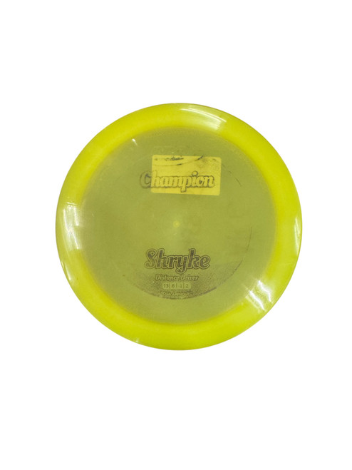 Vist Large View of Product Image Which is Used Innova SHRYKE Disc Golf Driver Yellow