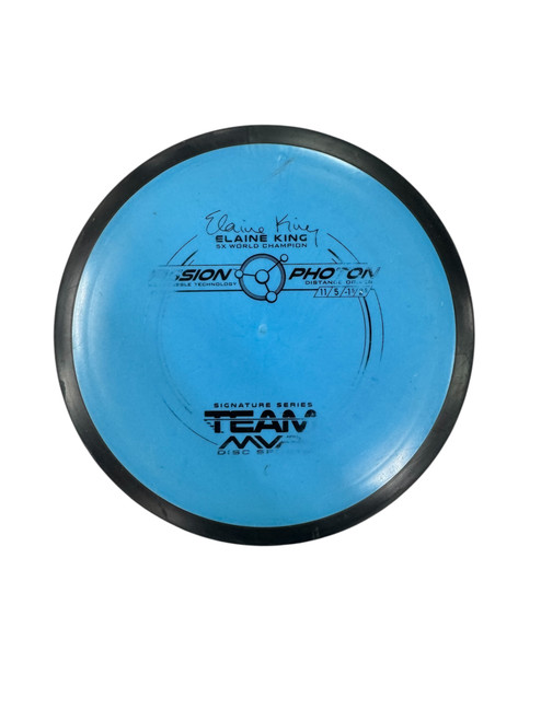 Vist Large View of Product Image Which is Used MVP PHOTON Disc Golf Driver Royal Blue