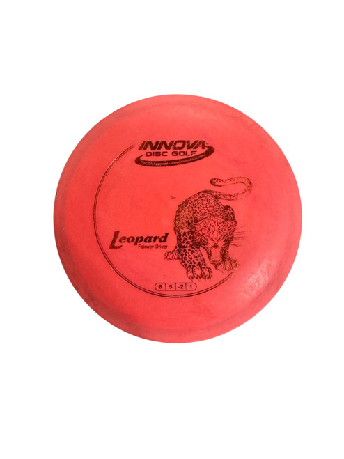 Vist Large View of Product Image Which is Used Innova LEOPARD Disc Golf Driver Red