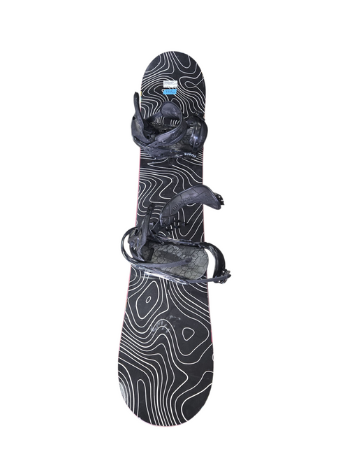 Vist Large View of Product Image Which is Used Burton BOARD WITH SLIDE BINDINGS Mens Board/Bindings Black 135 cm