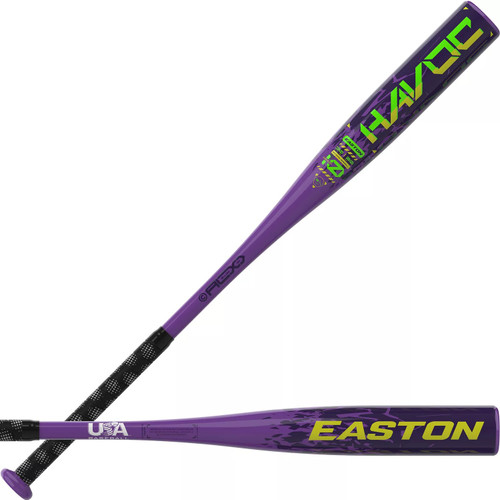 Vist Large View of Product Image Which is New 2026 Easton Havoc EUS6HAV10 29" 19oz USA 2 1/4" Barrel -10 Baseball Bat 29/19 