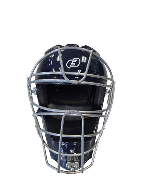 Vist Large View of Product Image Which is Used FORCE DEFENDER ADULT HELMET Catchers Helmet w/Mask Navy Blue One Size