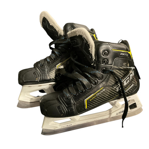 Vist Large View of Product Image Which is Used CCM 9370 TACKS GOALIE Junior Goalie Skate Black Junior 03