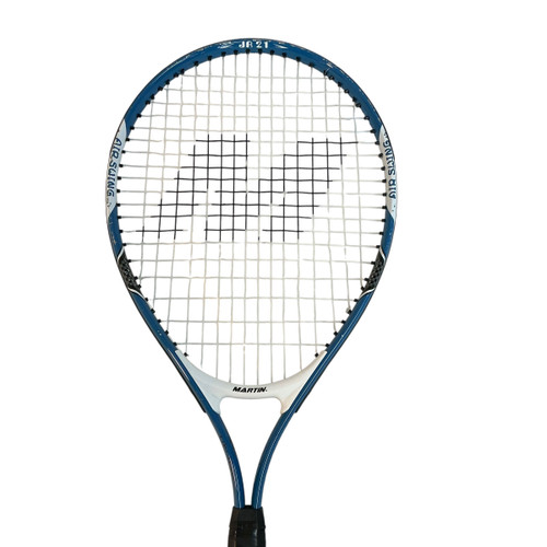 Vist Large View of Product Image Which is Used MARTIN Junior Tennis Racquet Royal Blue 21"