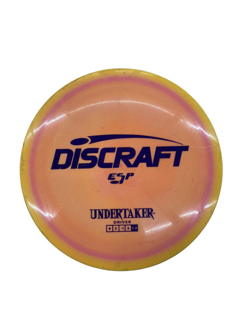 Used Discraft ESP UNDERTAKER Disc Golf Driver Orange 11890-S000134770 Vist Large View of Product Image Which is Used Discraft ESP UNDERTAKER Disc Golf Driver Orange