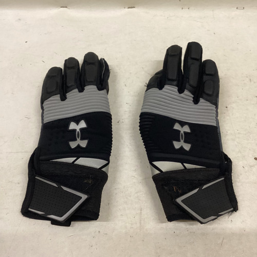 Vist Large View of Product Image Which is Used Under Armour JR WINTER RECEIVER GLOVES FB Gloves Black SM