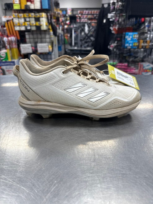 Vist Large View of Product Image Which is Used Adidas ICON TPU BB/SB Cleats White Senior 6.5