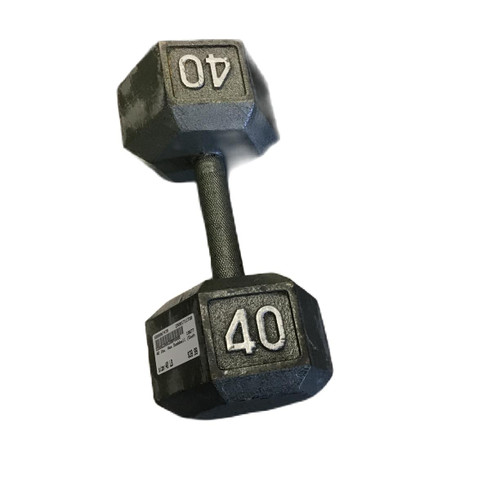 Vist Large View of Product Image Which is Used Hex Dumbbell (Each) 40 lb