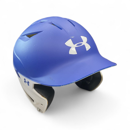 Vist Large View of Product Image Which is Used Under Armour BATTING HELMET Batting Helmet No Mask Royal Blue SM