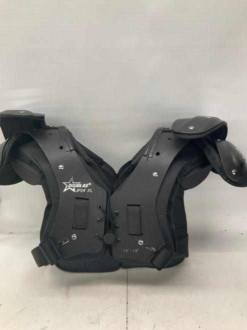 Vist Large View of Product Image Which is Used Douglas JP24 FB Shoulder Pads Black XL