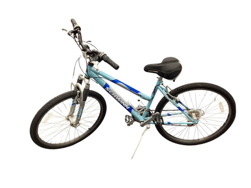 Vist Large View of Product Image Which is Used Schwinn HIGH TIMBER 2.6FS Mountain Bike Womens Carolina Blue 38-42cm - 15-16" - SM Frame