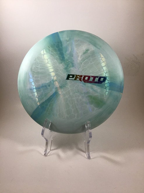 Vist Large View of Product Image Which is Used Discraft PL WYSOCKI PUTTER Disc Golf Putter Turquoise 176g