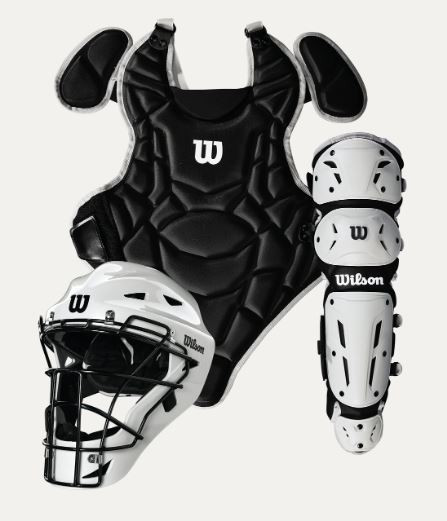 Vist Large View of Product Image Which is New Wilson EZ GEAR 2 Catchers Protective Set Black