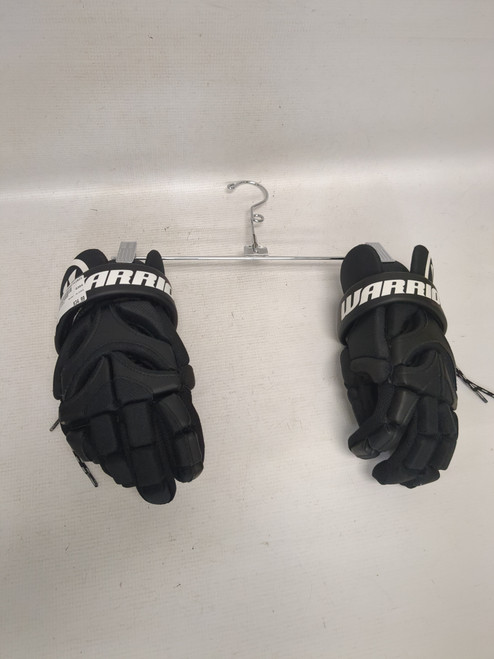 Vist Large View of Product Image Which is Used Warrior GLOVES Lacrosse Gloves Junior Black SM