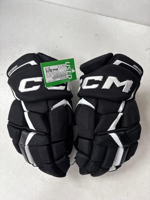 Vist Large View of Product Image Which is Used CCM JETSPEED FT6 PRO Senior Gloves Black 14" (new= $270)