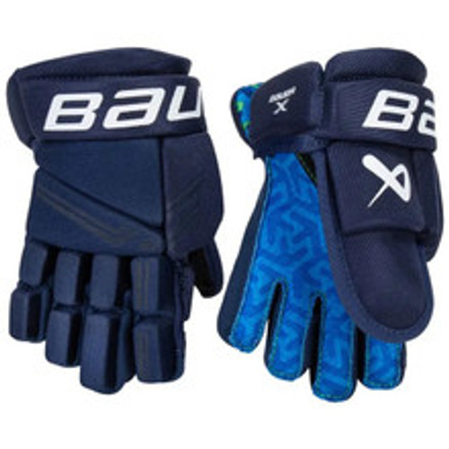 Vist Large View of Product Image Which is New BAUER X GLOVES-9" NAVY