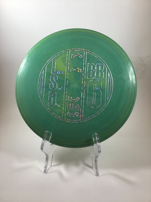 Vist Large View of Product Image Which is Used Lone Star Disc BB6 Disc Golf Mid Range Green 171g