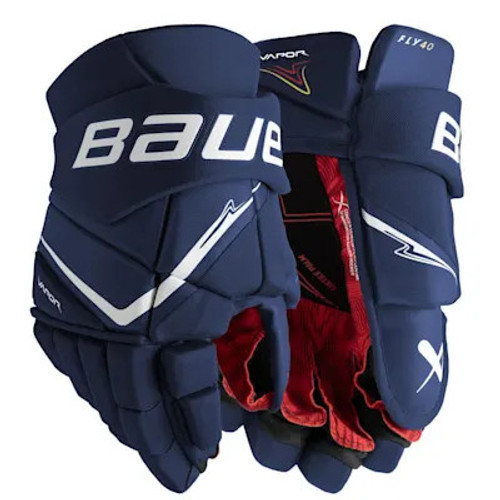 Vist Large View of Product Image Which is New BAUER VAPOR FLY40 GLOVES-15" NAVY